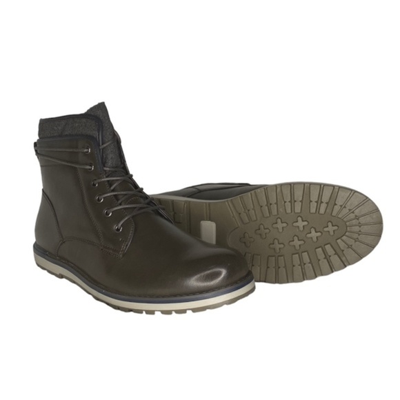 Sonoma Rodger’s Leather/Fleece Ankle Boots (Size: 13, Color: Brown/Grey) - Picture 1 of 6